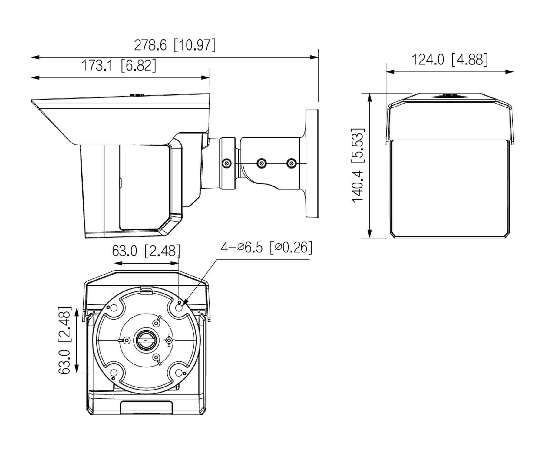 POTRÓJNA KAMERA IP IPC-MFW5241T2-E3-ASE-0360/1200/2500B WizMind 3x 1080p 3.6mm + 12mm + 25mm DAHUA-1764282