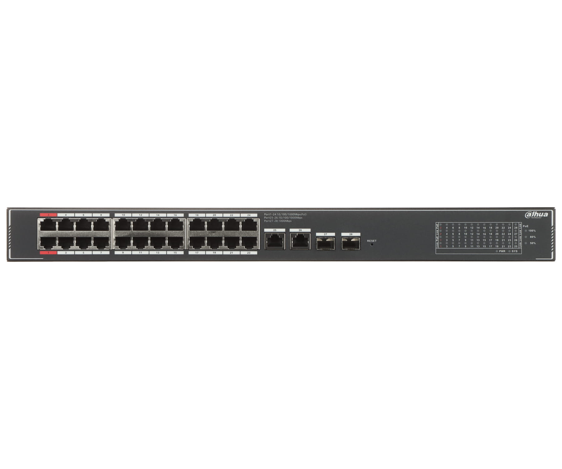 Switch POE SG4028LP 24-PORTOWY SFP DAHUA-1763957