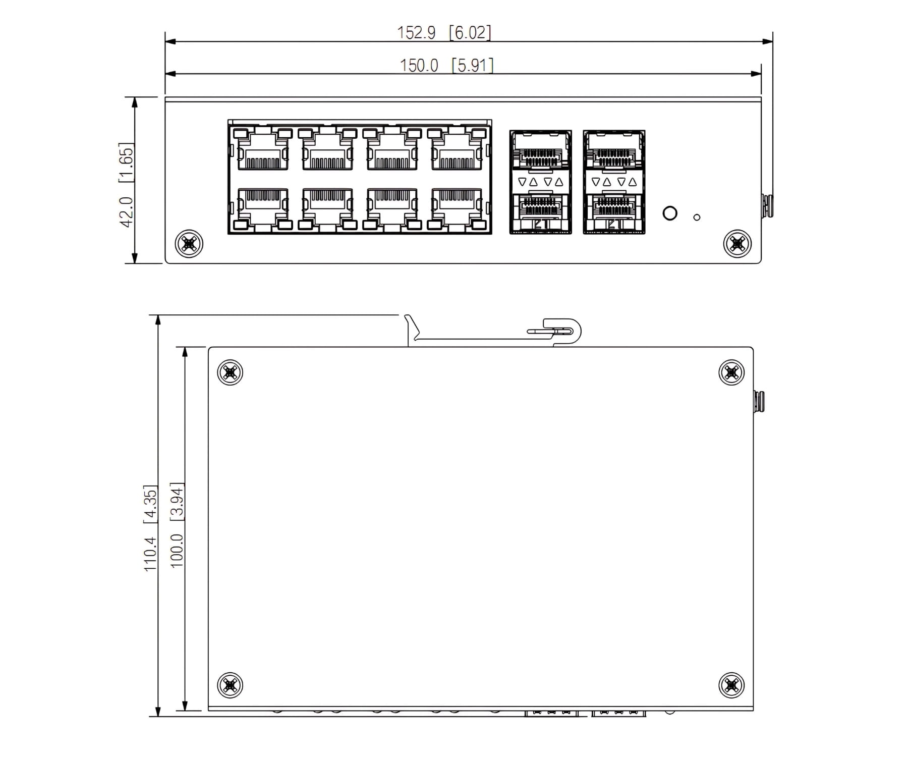 SWITCH POE HS4412-8ET-120 8-PORTOWY + 4 x SFP DAHUA-1773261