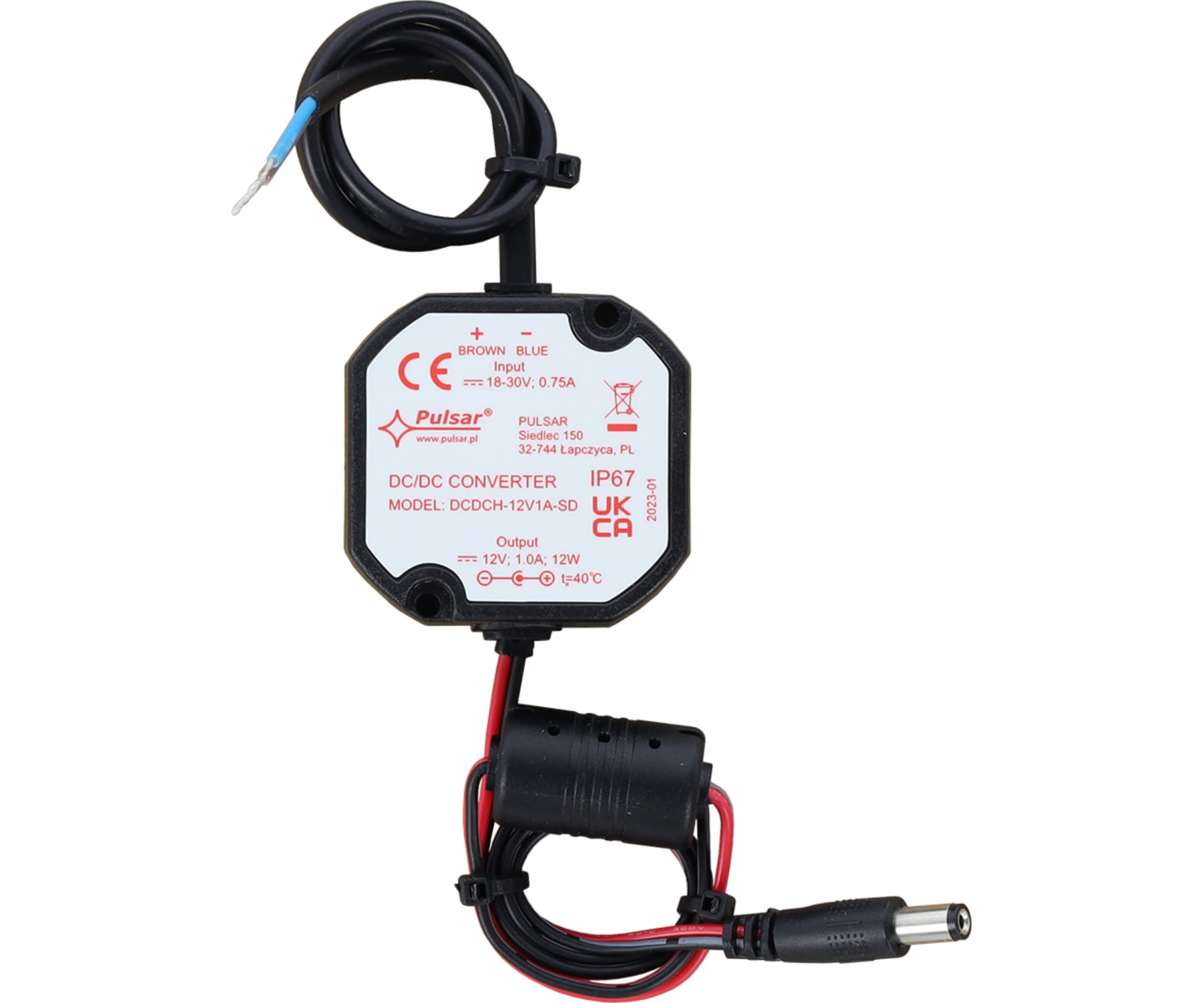 PRZETWORNICA ZASILANIA DCDCH-12V1A-SD PULSAR-1773420