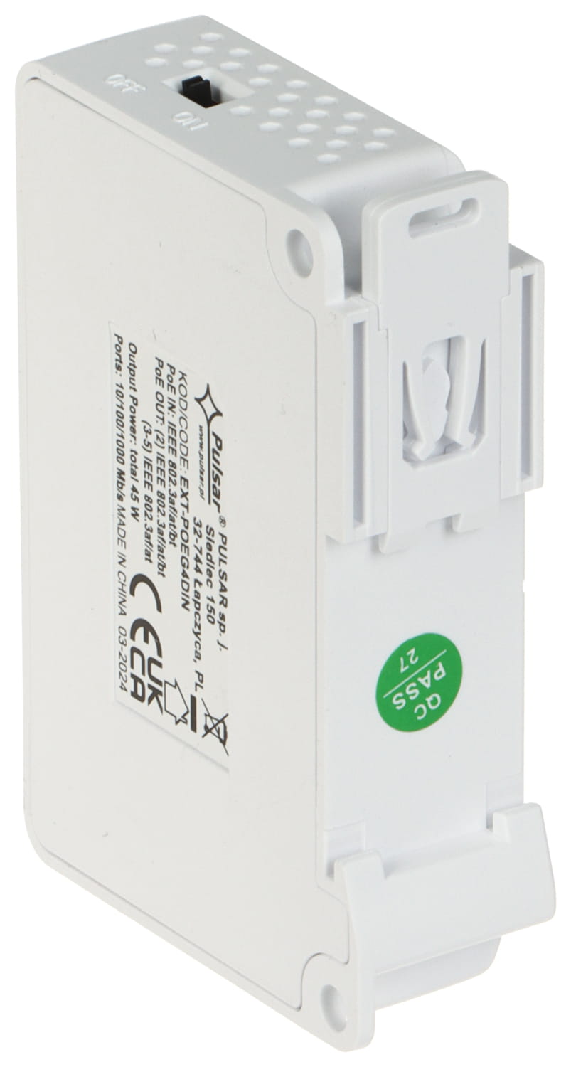 EXTENDER ETHERNET+PoE EXT-POEG4DIN PULSAR-1706749