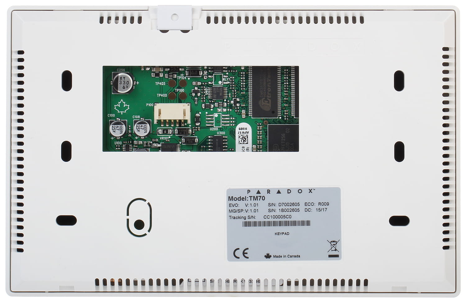KLAWIATURA GRAFICZNA DO CENTRALI ALARMOWEJ TM70-A2K PARADOX-1806201
