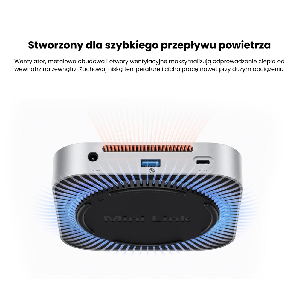 Orico Stacja dokująca do MacMini M4, USB-C 10 Gbps, z obudową M.2 NVMe, metalowa-1808324