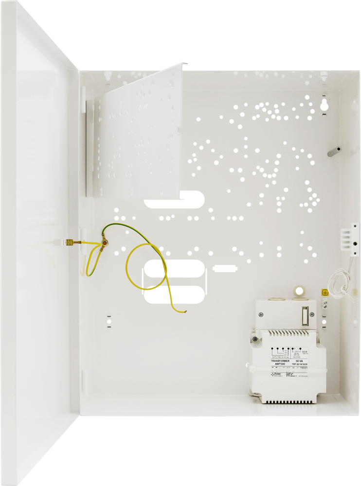 AWO200K Obudowa do central alarmowych - otwarta widok dwóch poziomów.png