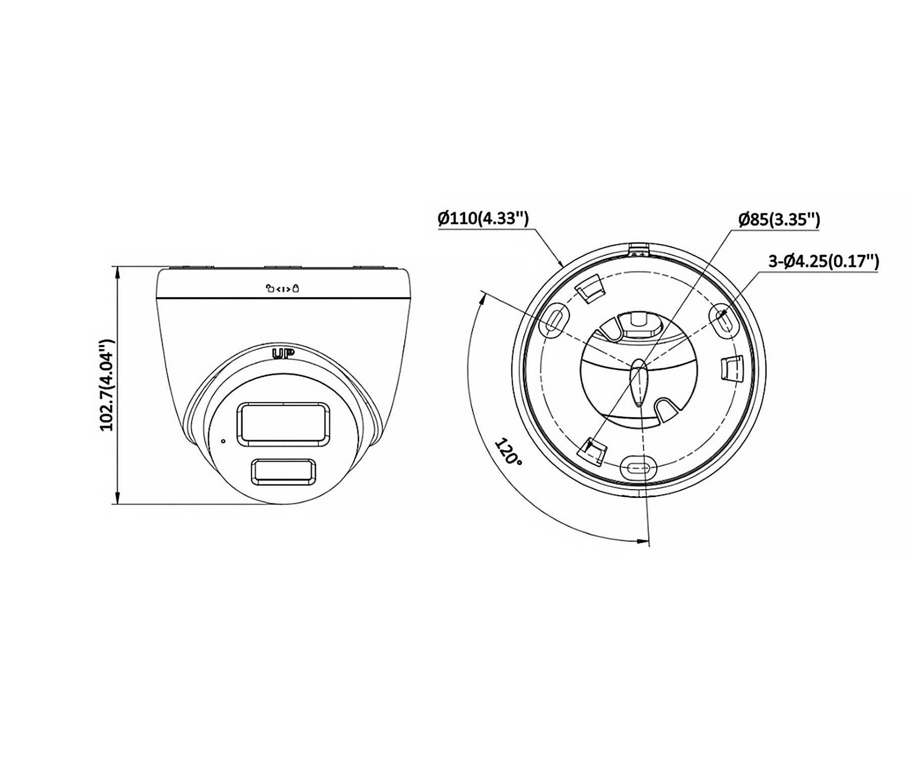 KAMERA IP DS-2CD1343G2-LIUF/SL(2.8MM)/PL Smart Hybrid Light - 4Mpx Hikvision-1789924