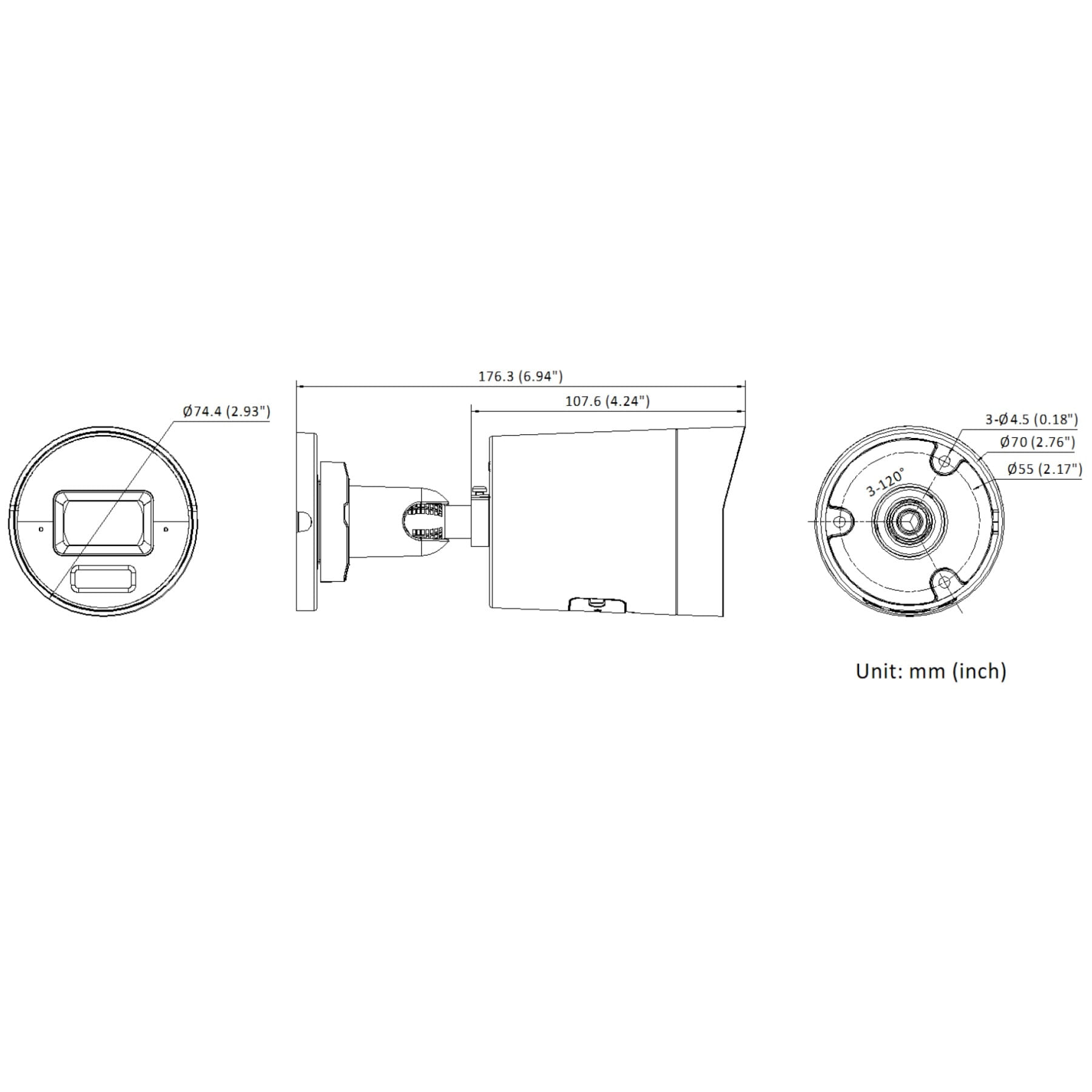 KAMERA IP DS-2CD2043G2-LI2U/SL(2.8MM)(BLACK)/PL AcuSense Smart Hybrid Light - 4Mpx 2.8mm Hikvision-1789704