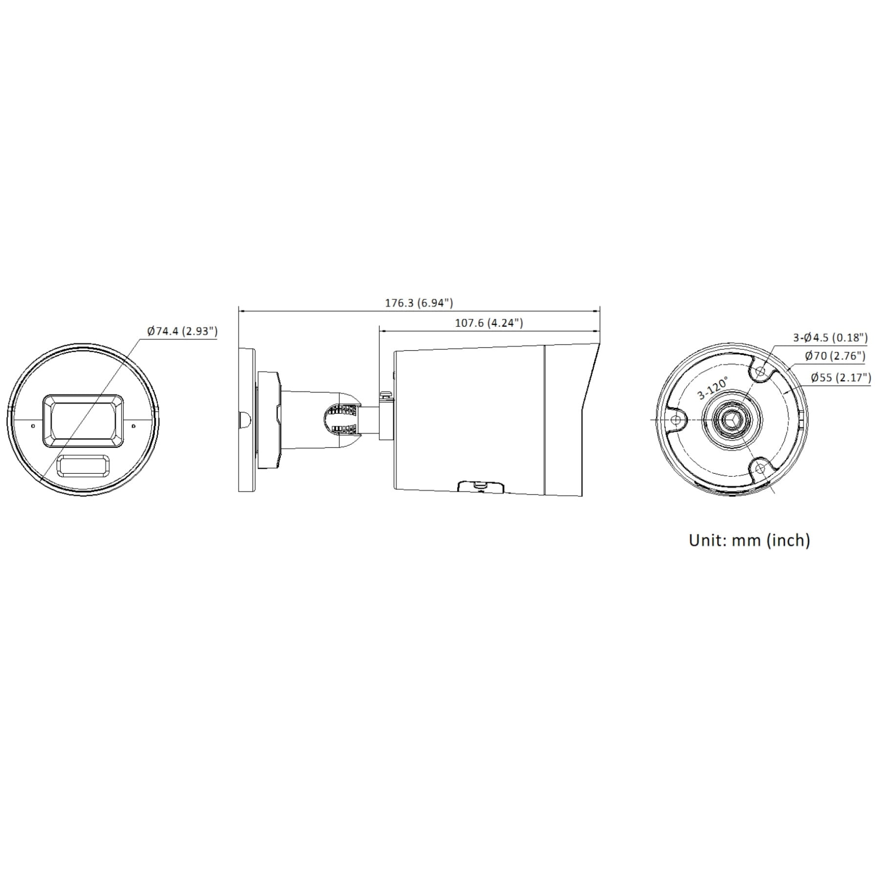 KAMERA IP DS-2CD2043G2-LI2U/SL(2.8MM)/PL AcuSense Smart Hybrid Light - 4Mpx 2.8mm Hikvision-1789802