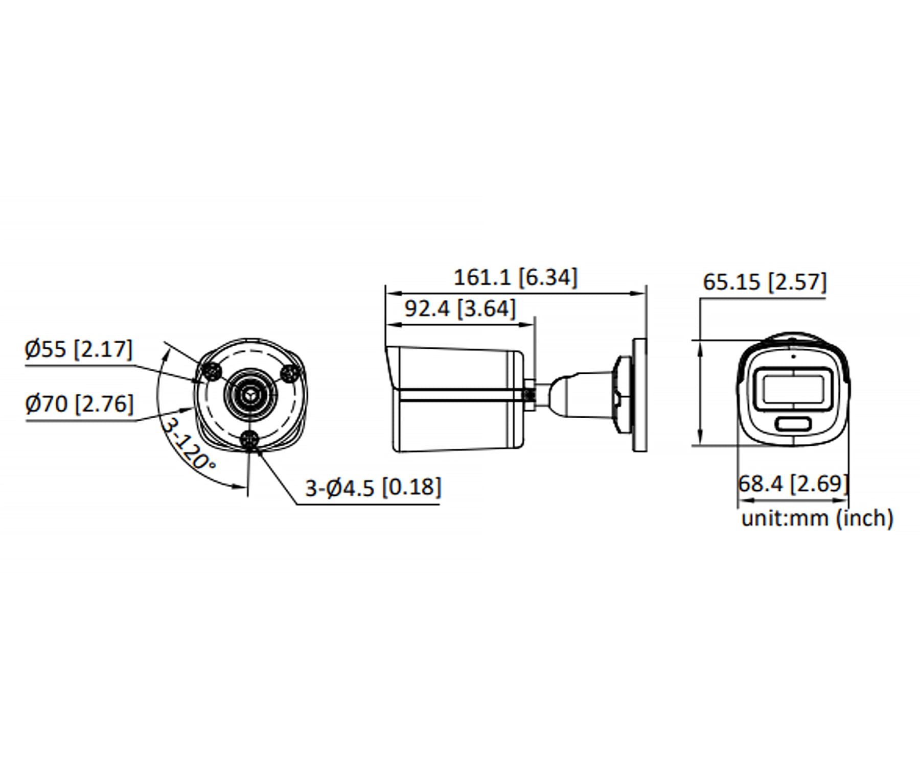 KAMERA AHD, HD-CVI, HD-TVI, CVBS DS-2CE10DF3T-LFS(2.8MM) Smart Hybrid Light - 1080p Hikvision-1789759