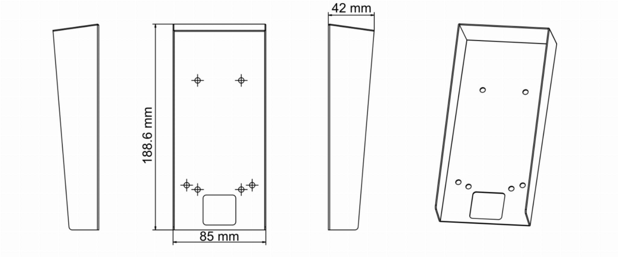 OBUDOWA NATYNKOWA DS-KAB502-S1 Hikvision-1816421