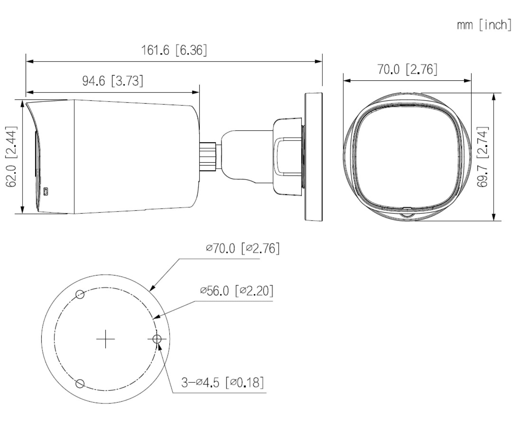KAMERA AHD, HD-CVI, HD-TVI, PAL HAC-HFW1500RL-IL-A-0280B-S3-DIP - 5Mpx 2.8mm DAHUA-1816056