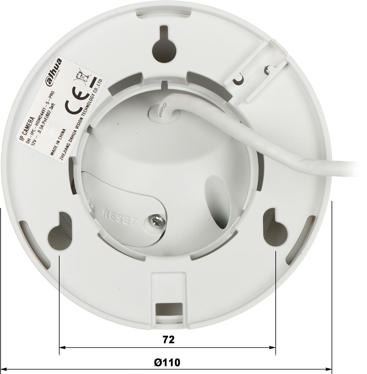 KAMERA IP IPC-HDW2249T-S-LED-0280B-PRO WizSense WizColor - 1080p 2.8mm DAHUA-1790144