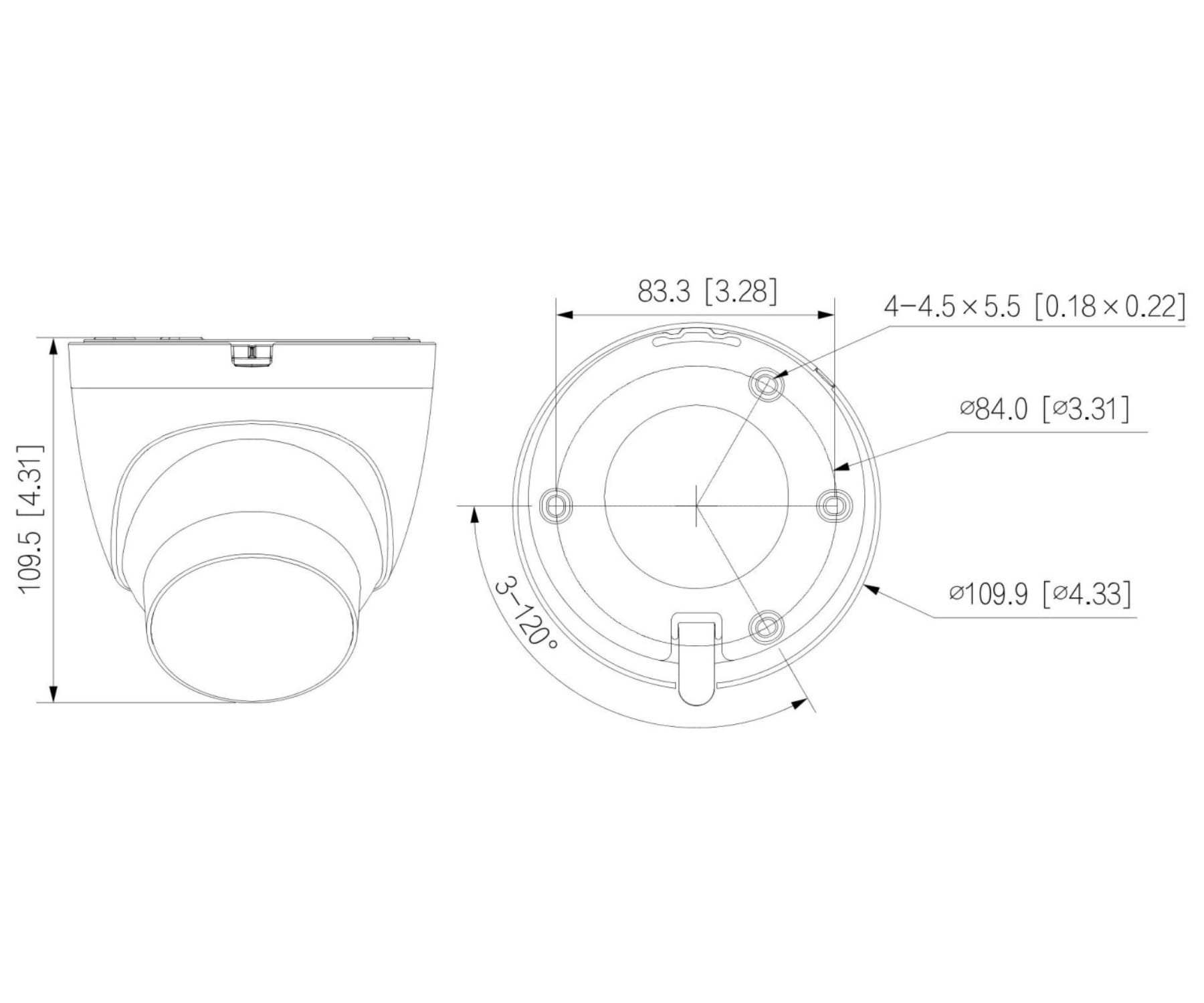 KAMERA IP IPC-HDW2649T-S-LED-0360B-PRO WizSense WizColor - 6Mpx 3.6mm DAHUA-1806044