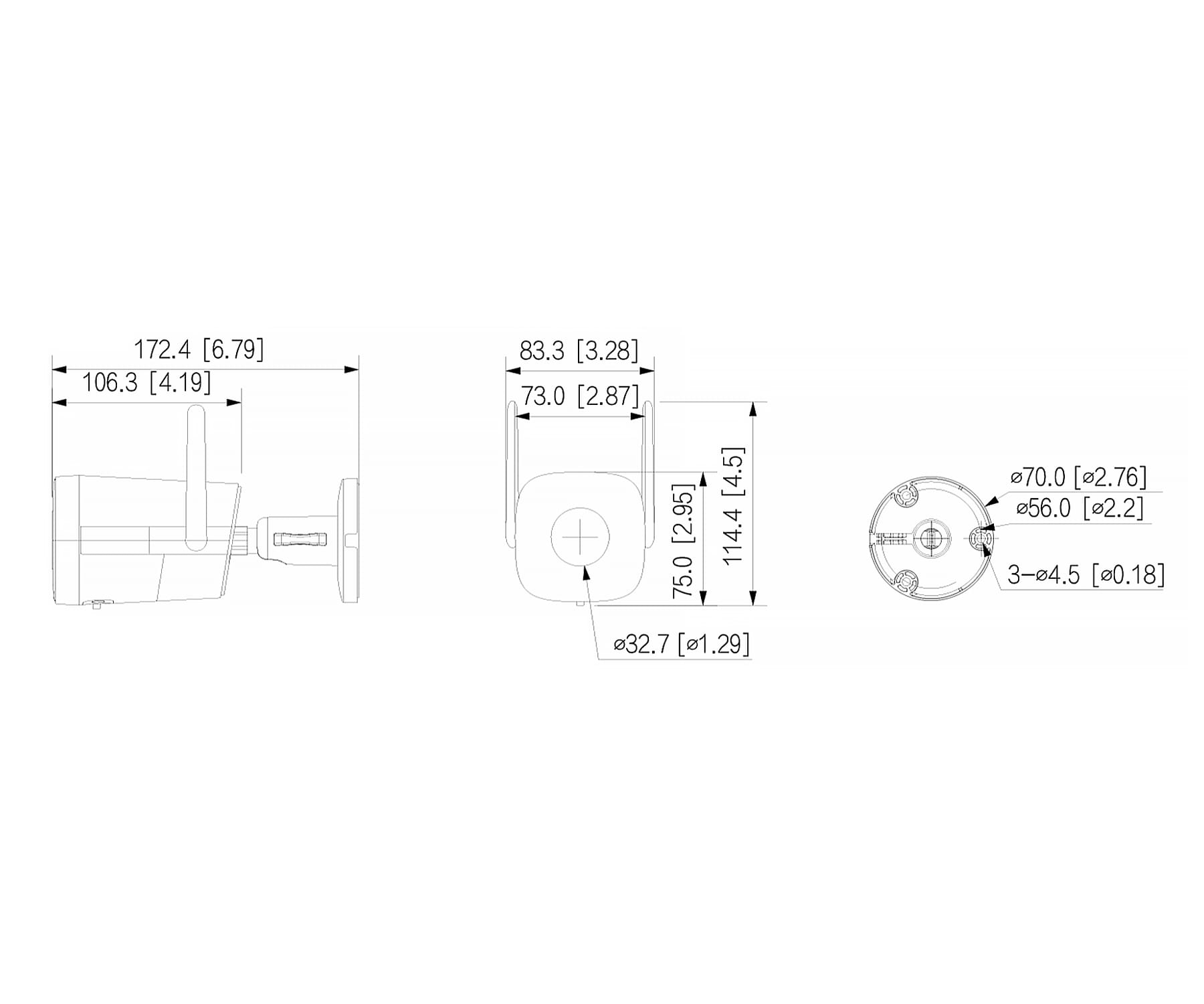 KAMERA IP IPC-HFW1339DTK1-SAW-IL-0280B Wi-Fi 6 Smart Dual Light - 3Mpx 2.8mm DAHUA-1805589