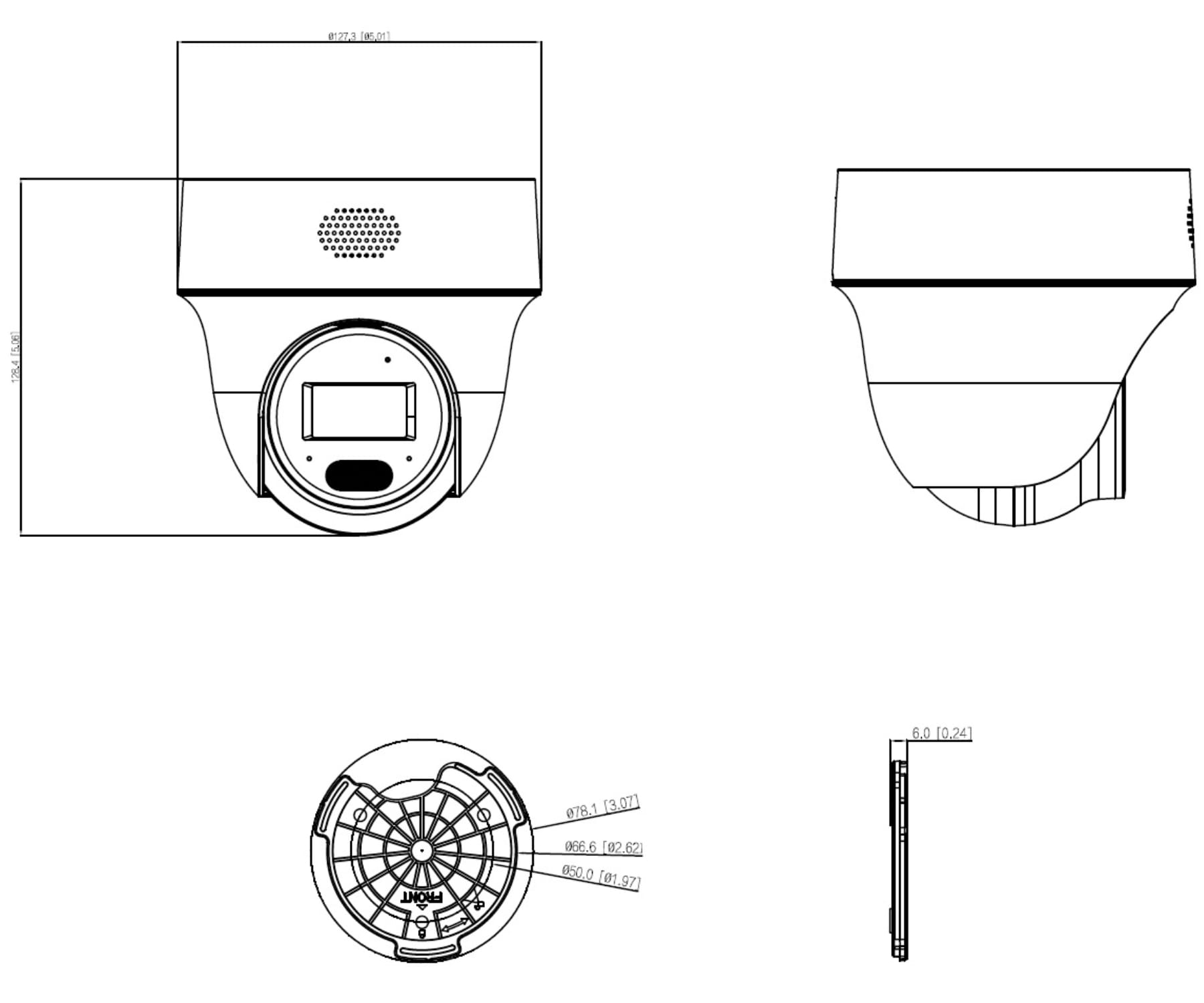 KAMERA IP OBROTOWA ZEWNĘTRZNA IPC-PT1439H-PV-0280B Smart Dual Light - 4Mpx 2.8mm DAHUA-1815465