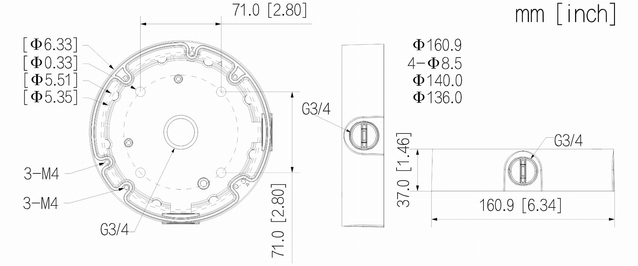 UCHWYT KAMERY PFA138A DAHUA-1815089