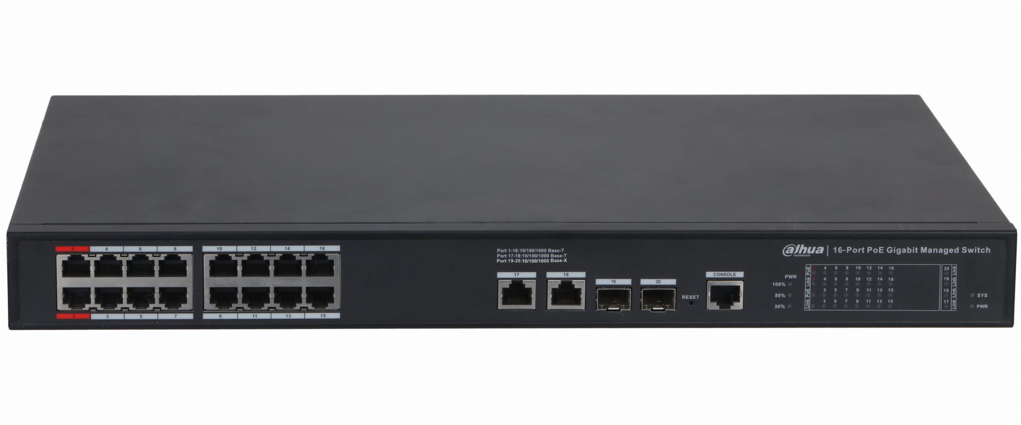SWITCH POE S4220-16GT-240 16-PORTOWY SFP DAHUA-1815091