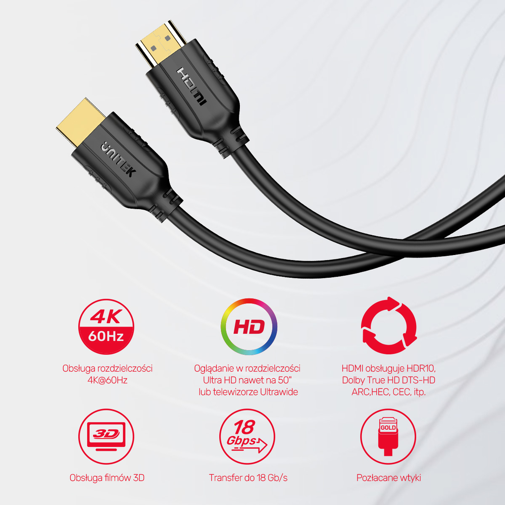 Unitek Kabel HDMI 2.0 4K 60Hz 15m-1639691