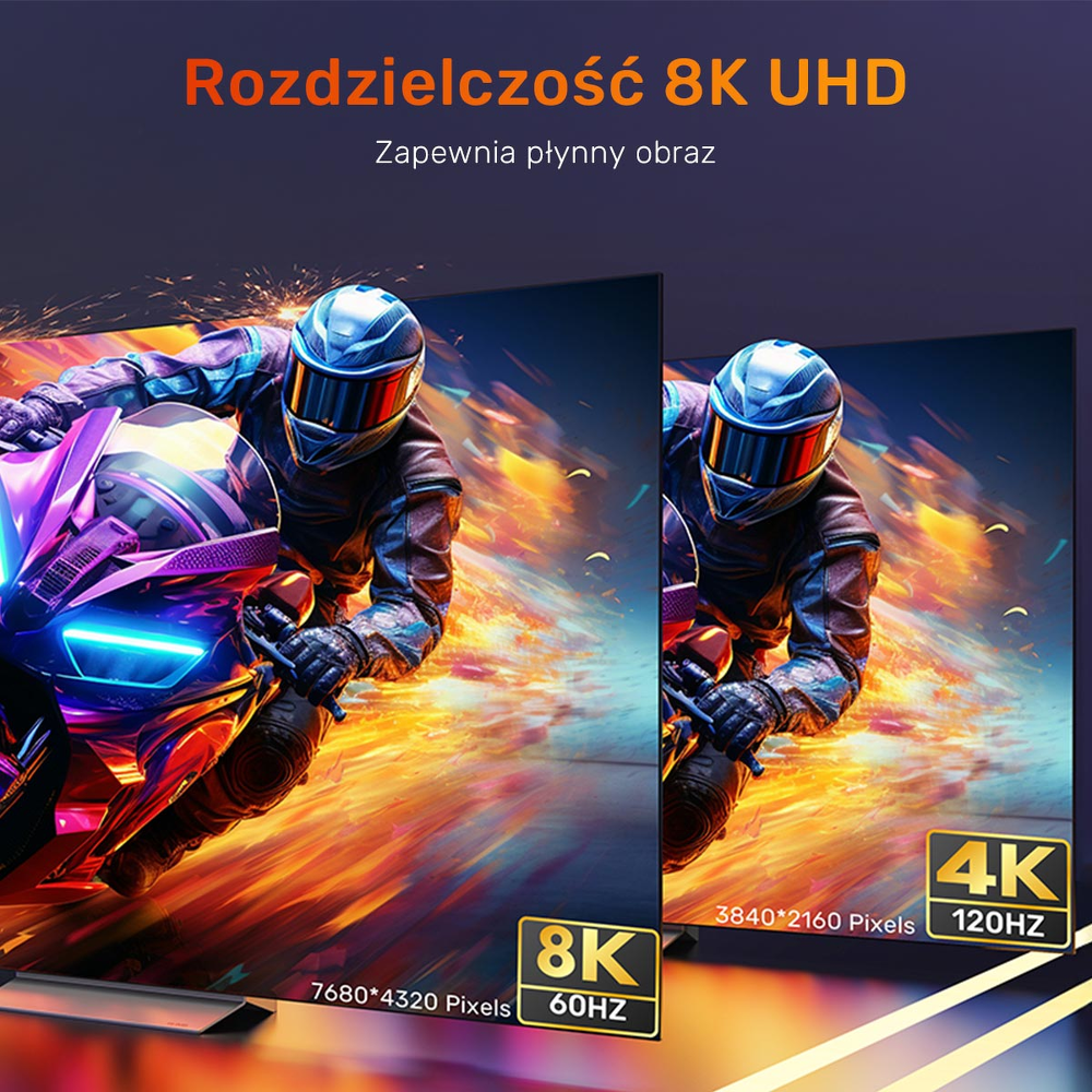 Unitek przedłużacz HDMI (M) - HDMI (F) 2.1, 8K 1m-1784791
