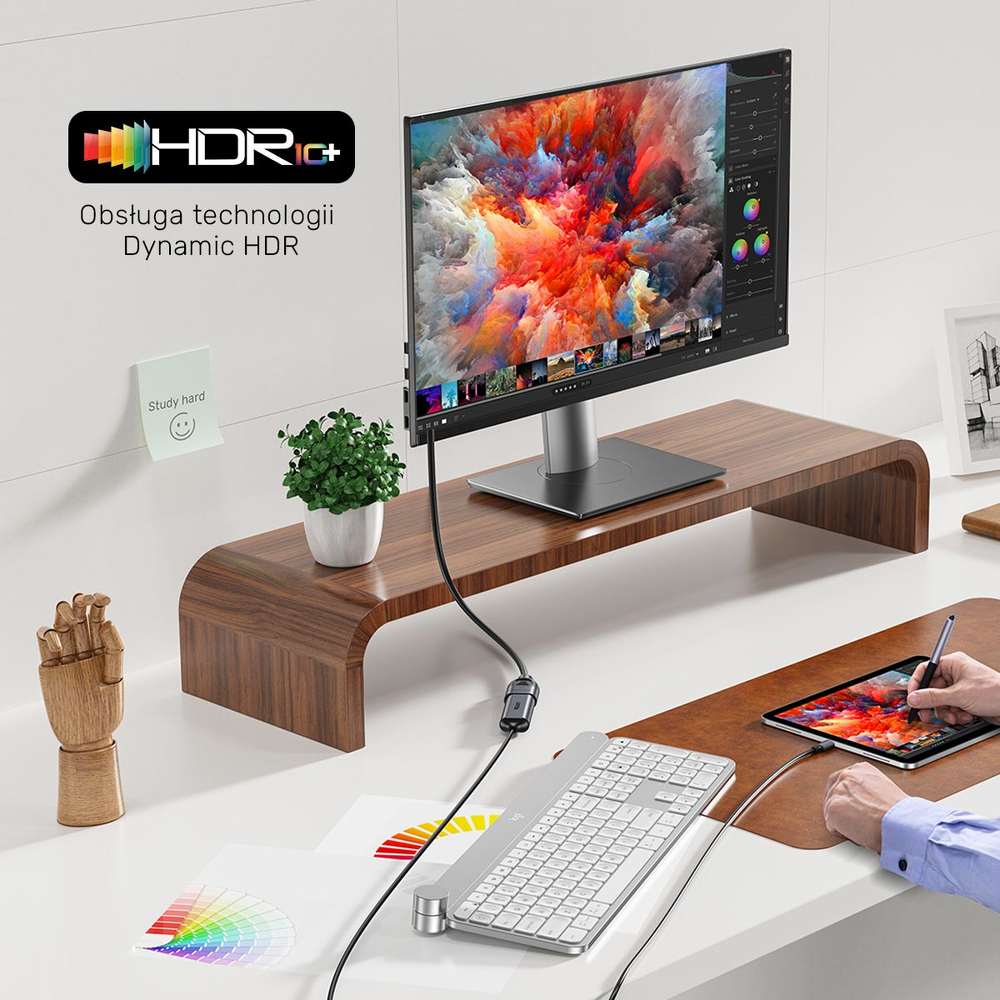 Unitek przedłużacz HDMI (M) - HDMI (F) 2.1, 8K 1m-1784792