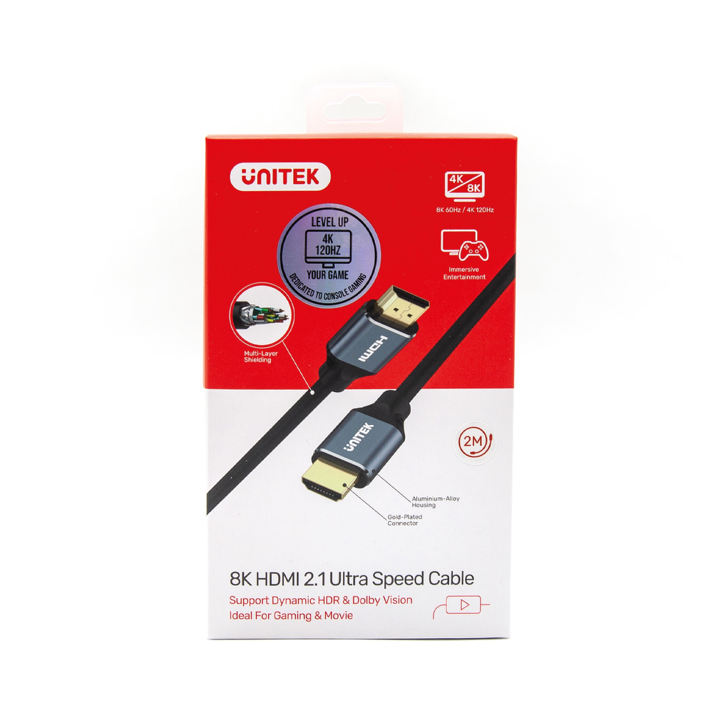 Unitek przewód HDMI 2.1 8K, UHD, 2M - C138W-1632906