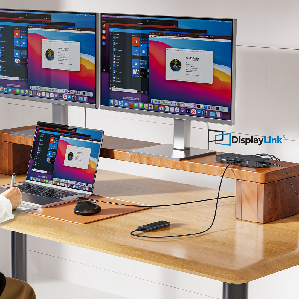 Unitek Przełącznik KVM 2 komputery 2 monitory 4K-1781266