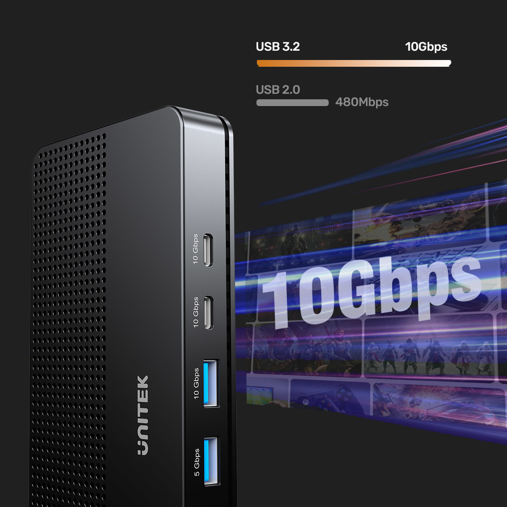 Unitek Stacja dokująca 13w1 MST HDMI DP 8K PD 100W-1781330