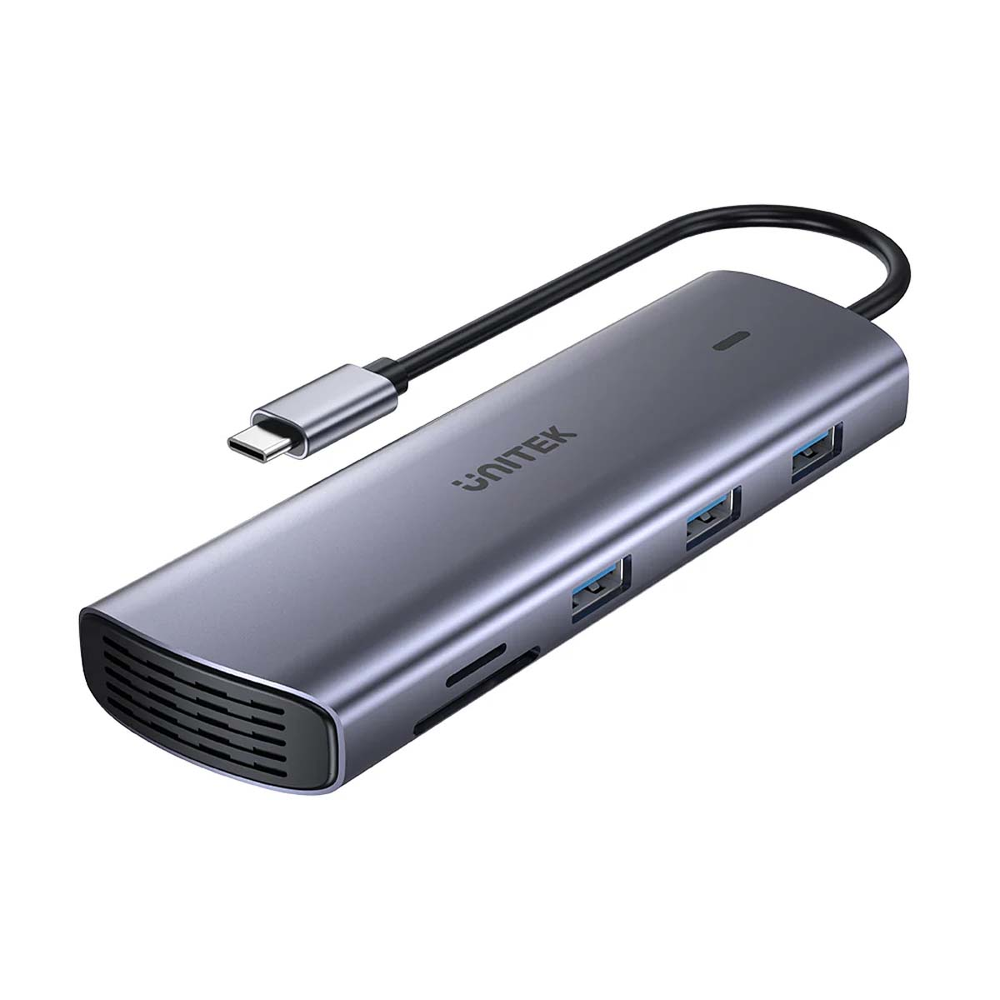 Unitek Hub 9w1 USB C Gigabit Ethernet HDMI VGA 3x USB A czytnik kart PD 100W-1782188