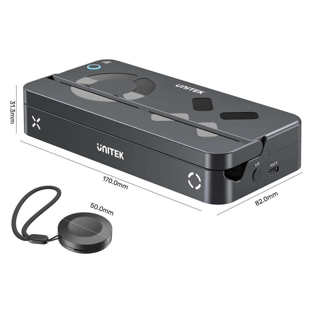 Unitek Stacja dokująca do Nintendo Switch, PD 100W, HDMI 4K, RJ-45, czytnik kart-1781745
