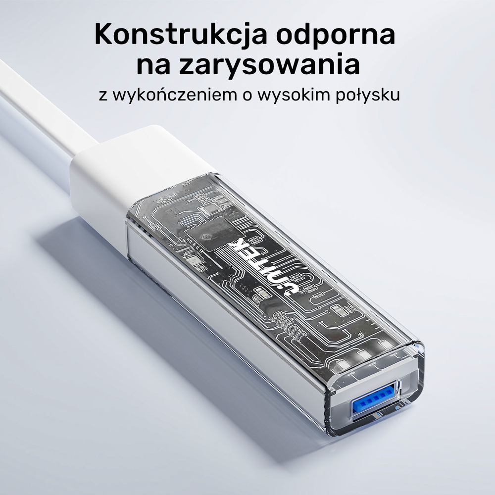Unitek hub dwukierunkowy USB C/USB A 5Gbps, 4x USB A różowy-1783342