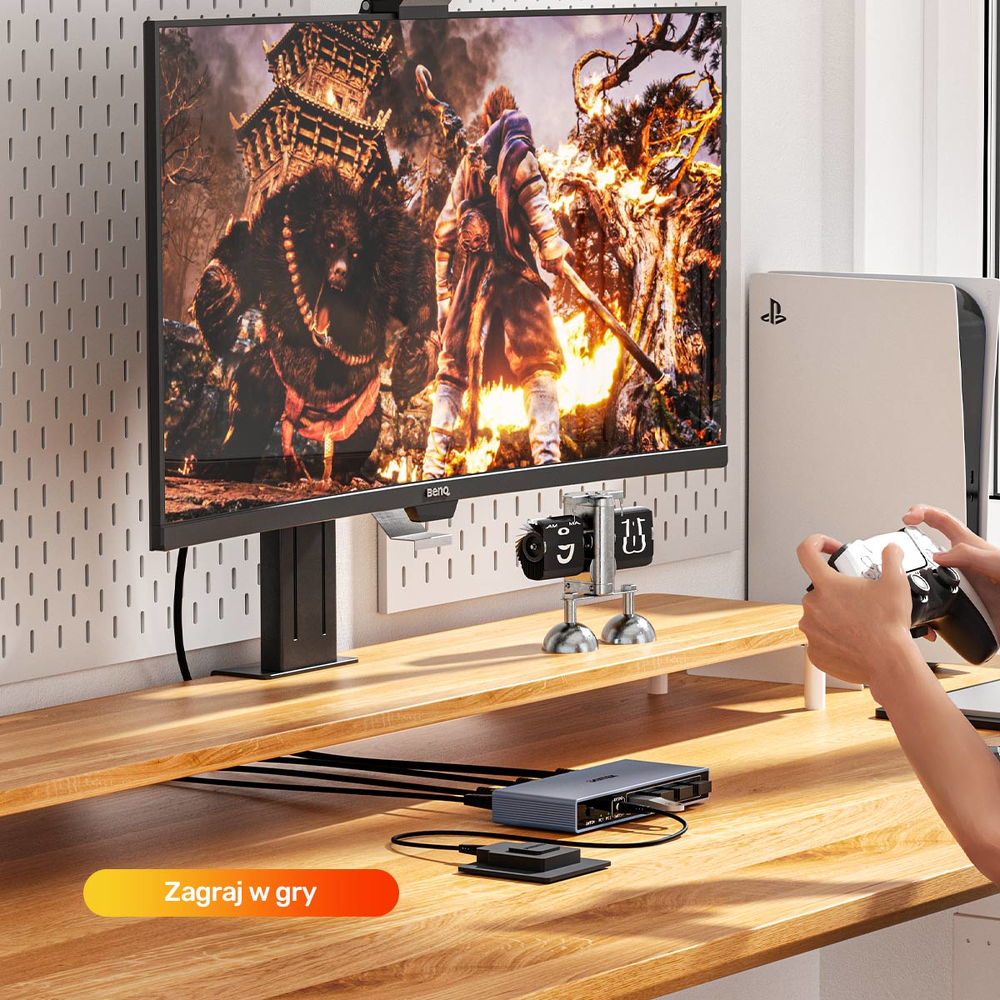 Unitek Przełącznik KVM 8K@60Hz USB 3.0 5Gbps DP-1785769