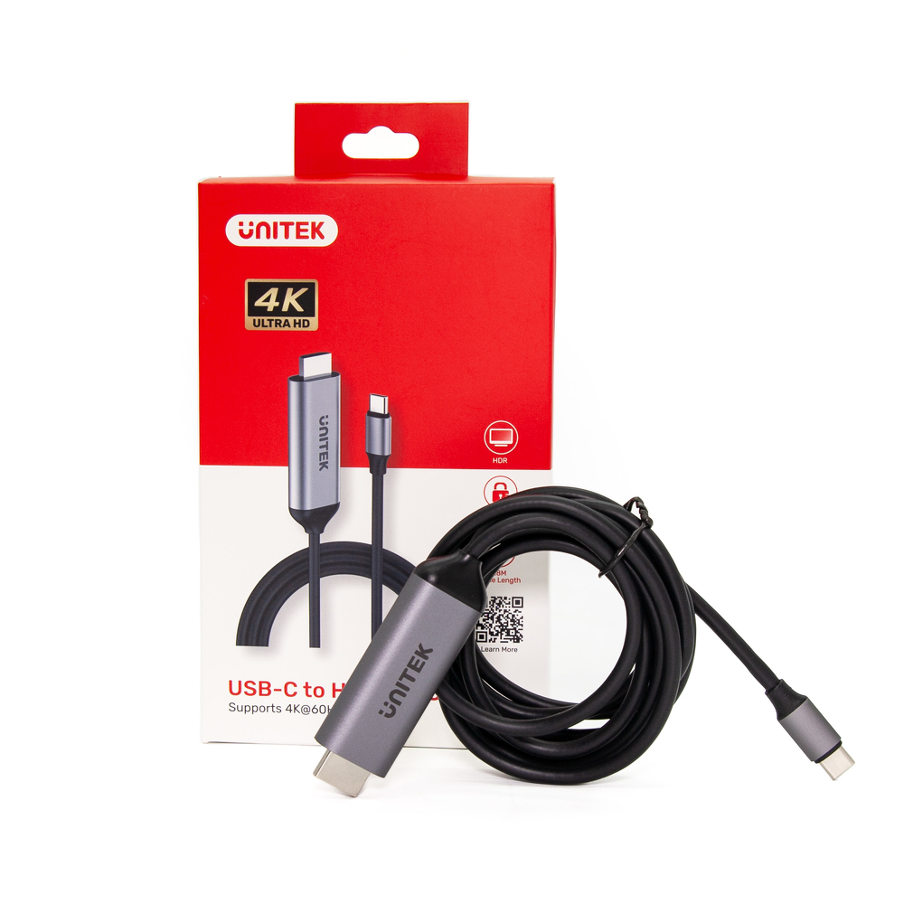Unitek Kabel USB-C na HDMI 4K 60Hz, 1.8 m-1637136