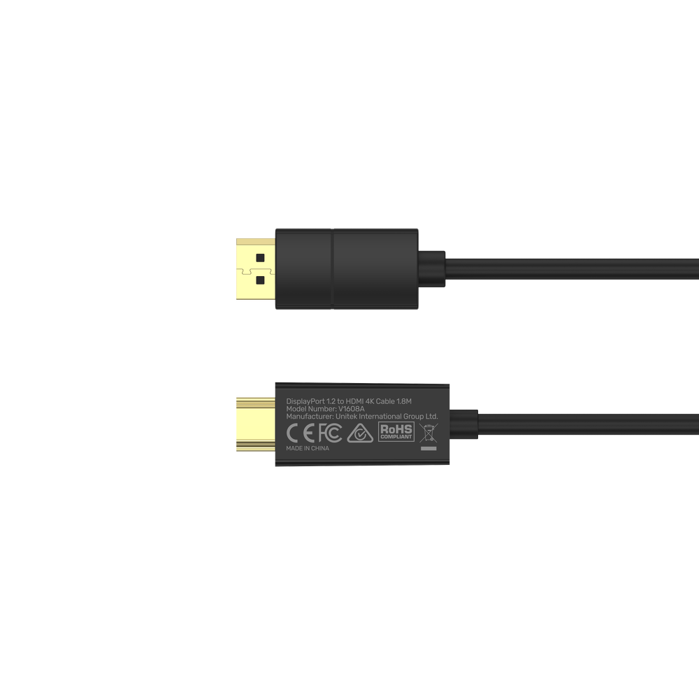 Unitek Kabel DisplayPort 1.2 na HDMI 4K 60Hz 1,8 m-1450756