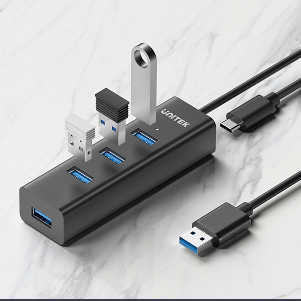 Unitek Aktywny hub USB-A 5Gbps, 4 porty USB-A-1780805