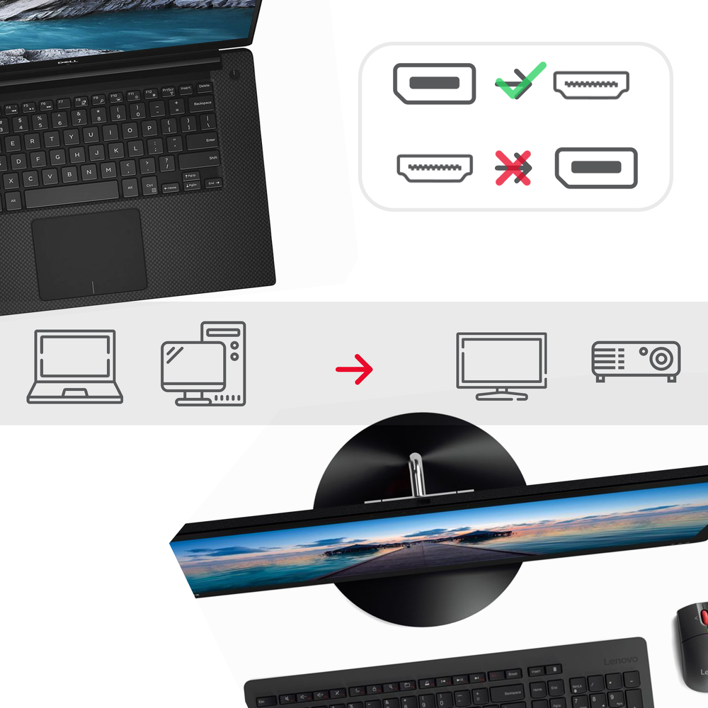 Unitek Y-6332 adapter DisplayPort-HDMI 4K-1654058