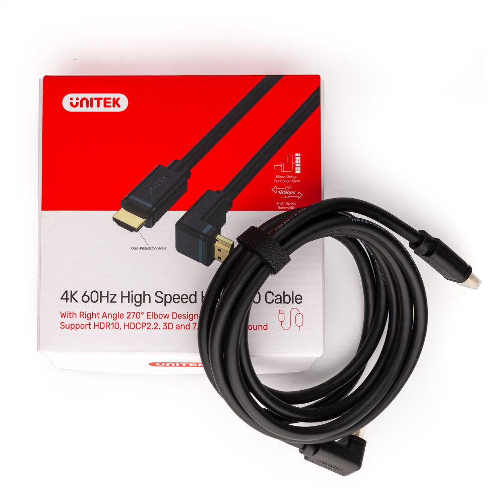Unitek kabel kątowy HDMI 2.0 270 stopni 4K 3 m-1276776