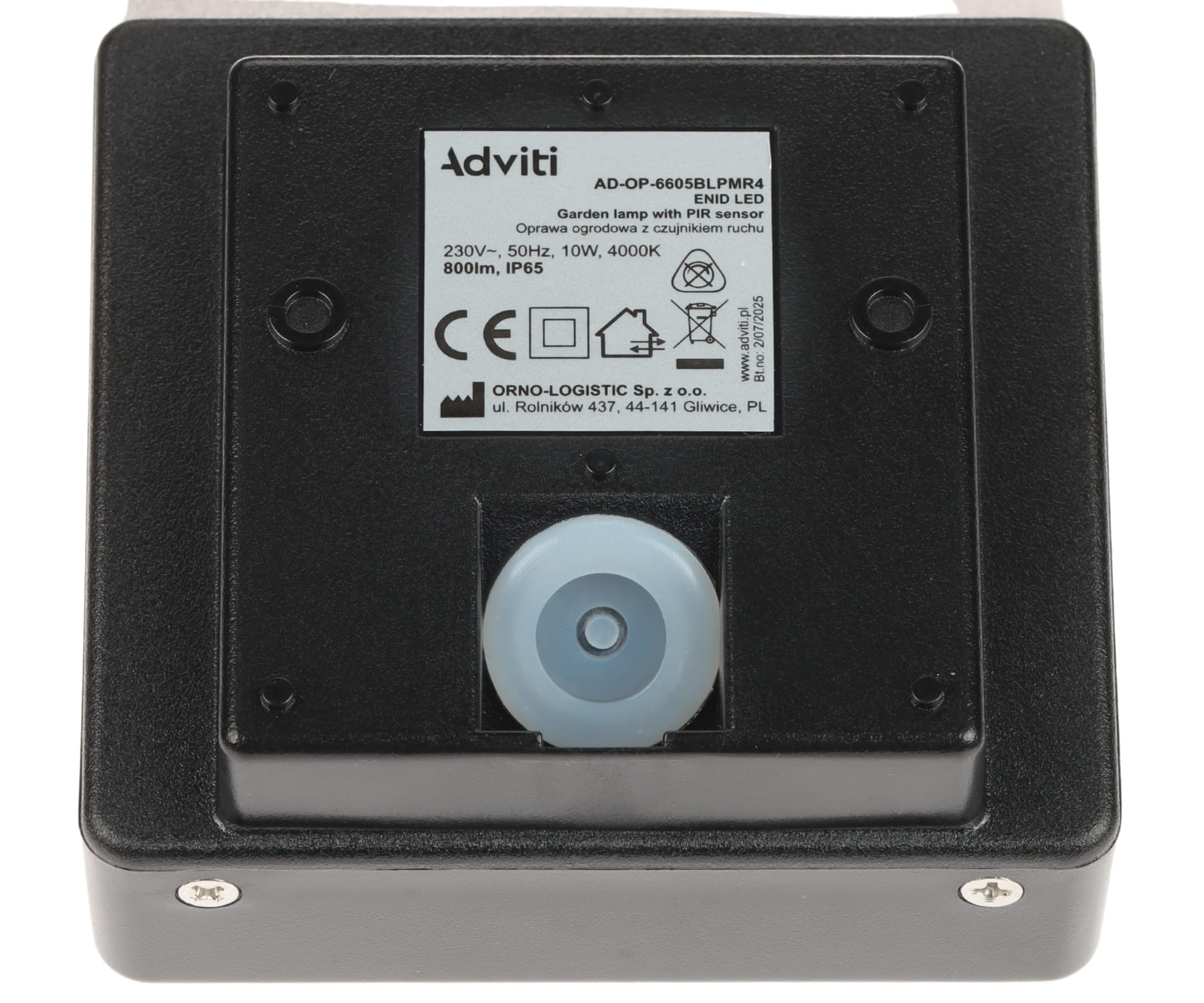 LAMPA OGRODOWA LED Z CZUJNIKIEM RUCHU AD-OP-6605BLPMR4 ENID LED ADVITI-1815725