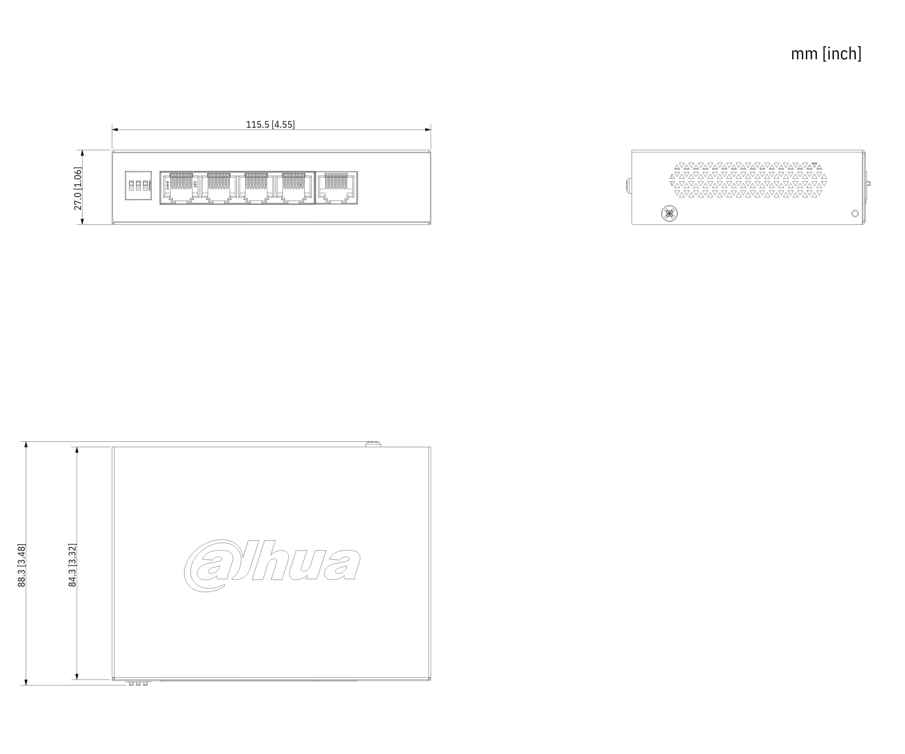 SWITCH POE CS4005-4ET1GT-36 4-PORTOWY DAHUA-1869796