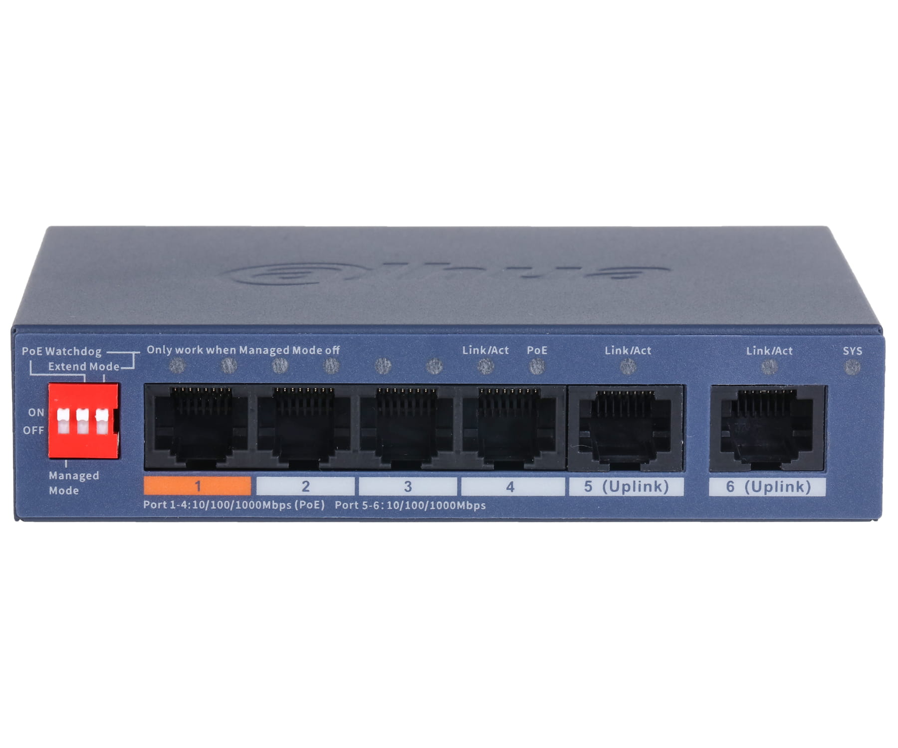 SWITCH POE CS4006-4GT-60-V2 4-PORTOWY DAHUA-1823037