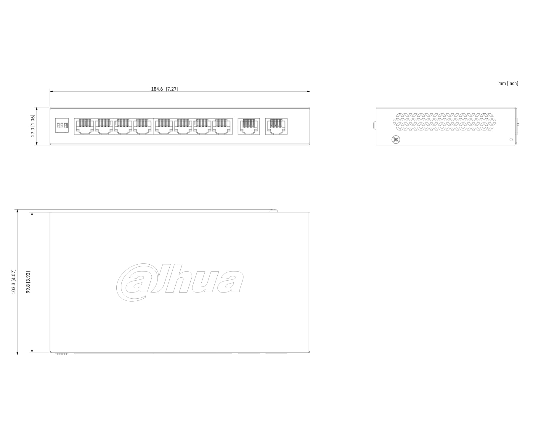 SWITCH POE CS4010-8ET2GT-60 8-PORTOWY DAHUA-1823270