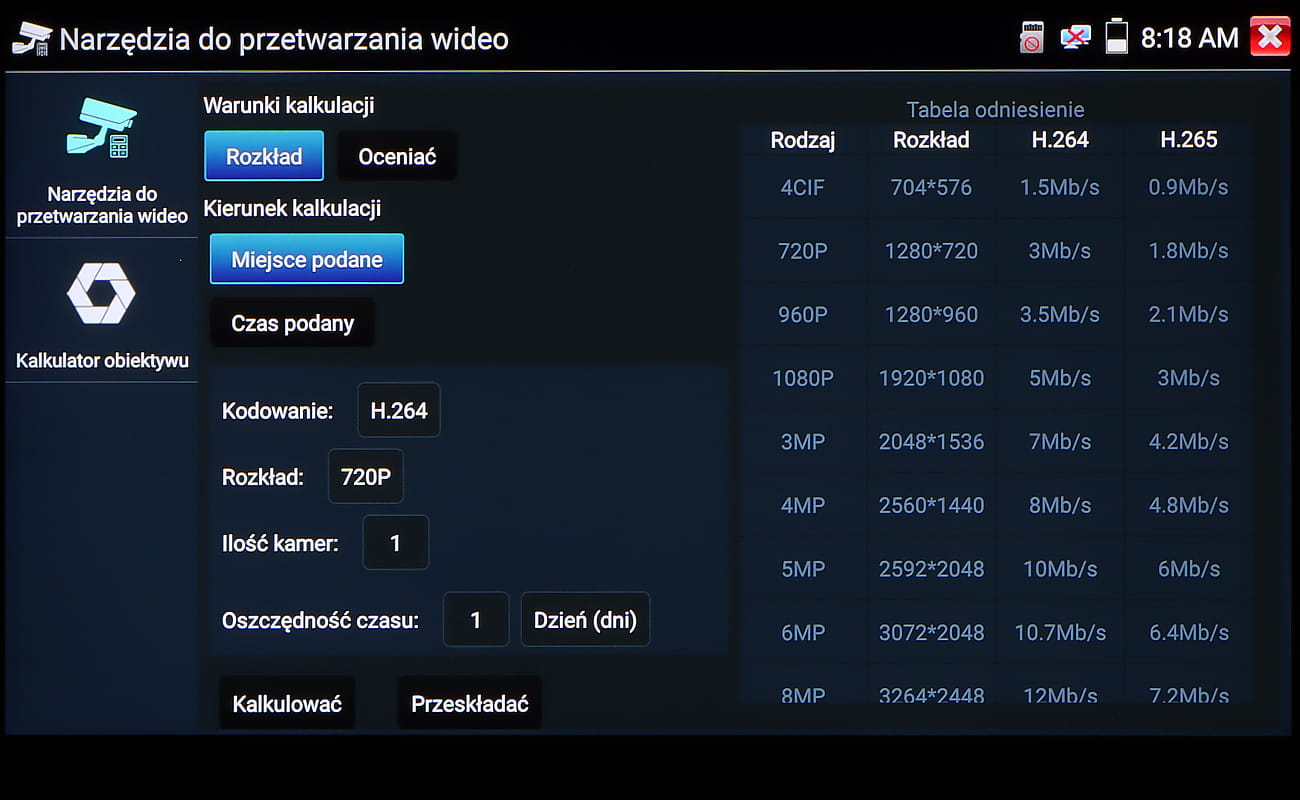 WIELOFUNKCYJNY TESTER CCTV CS-H7-50H-S2-1805945