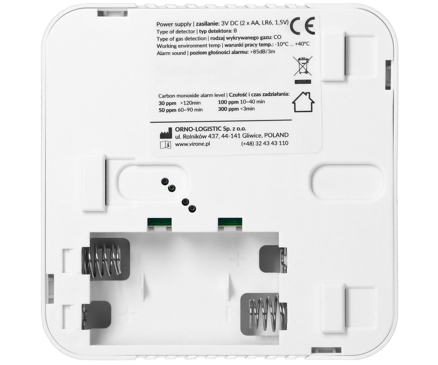 CZUJKA TLENKU WĘGLA (CZADU) DC-11 Virone-1868981