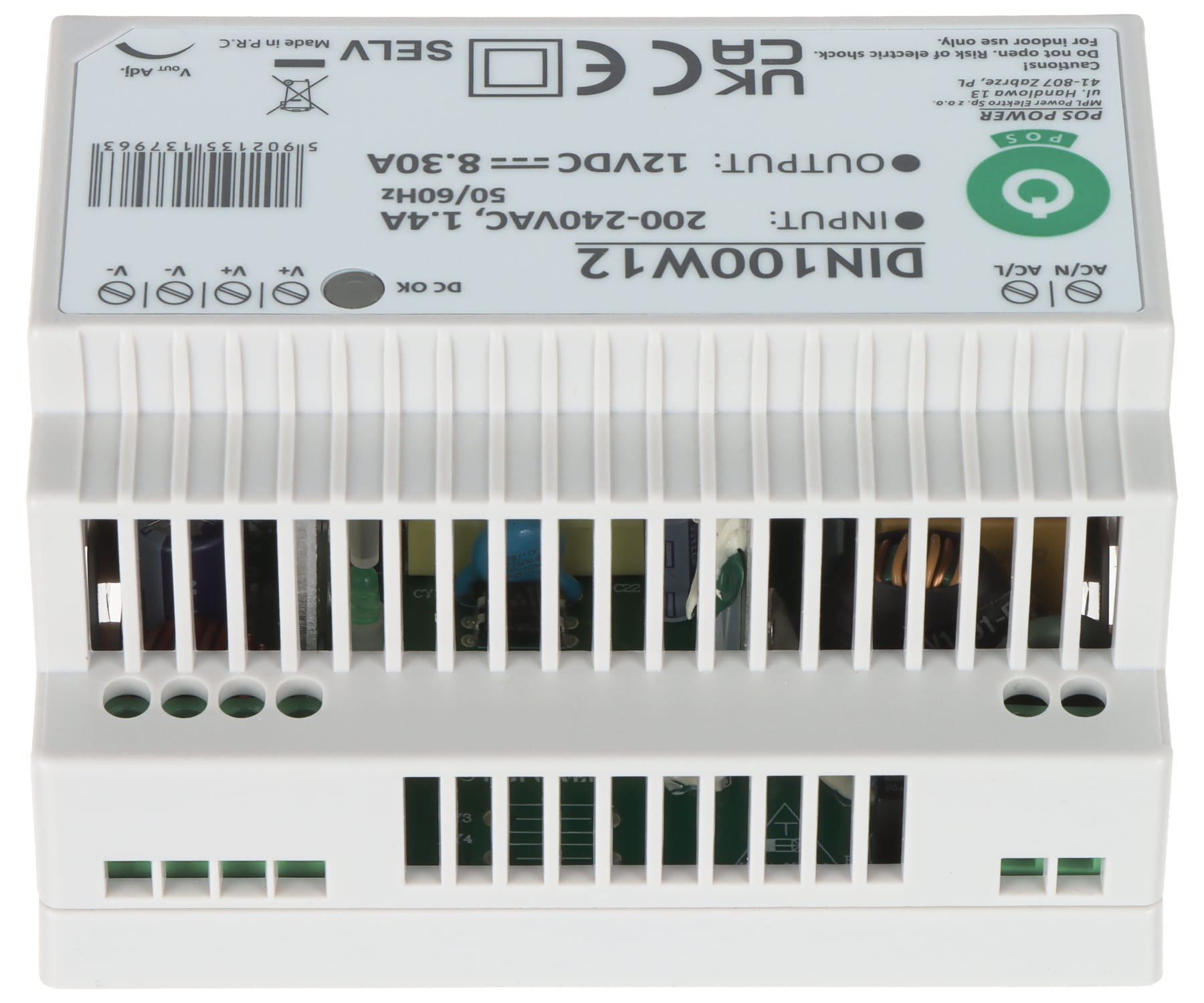 ZASILACZ IMPULSOWY DIN100W12 POS-1775021