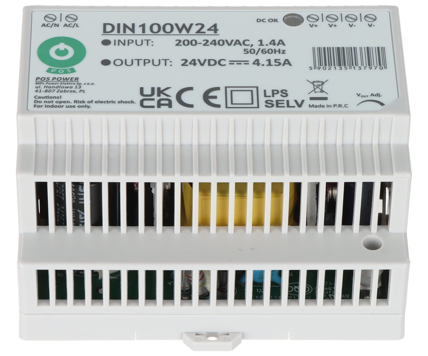 ZASILACZ IMPULSOWY DIN100W24 POS-1775029