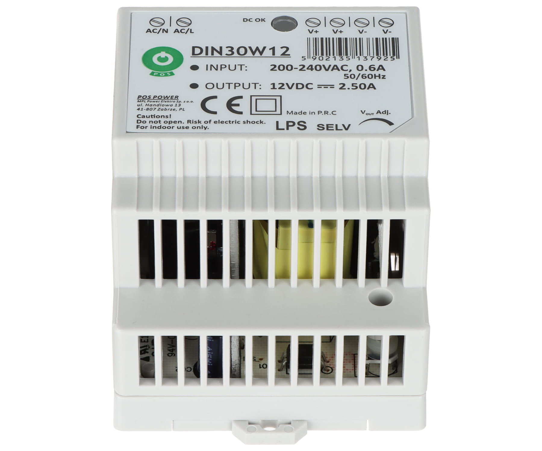 ZASILACZ IMPULSOWY DIN30W12 POS-1775086