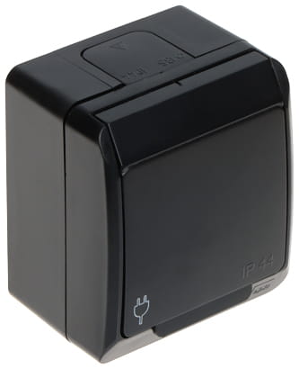 GNIAZDO NATYNKOWE POJEDYNCZE HERMES/0321-09/EPN 250V AC 16A IP44 Elektro-Plast-1672585