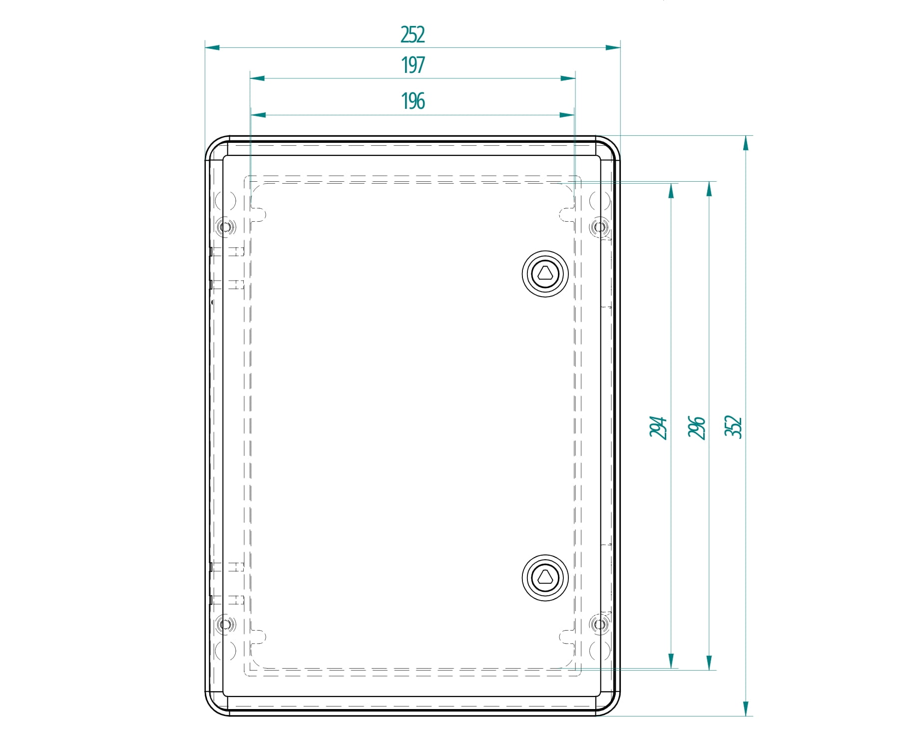 OBUDOWA HERMETYCZNA INDUSTRIAL/252X352X142/SR2/EPN 252x 352x 162mm Elektro-Plast Nasielsk-1790589