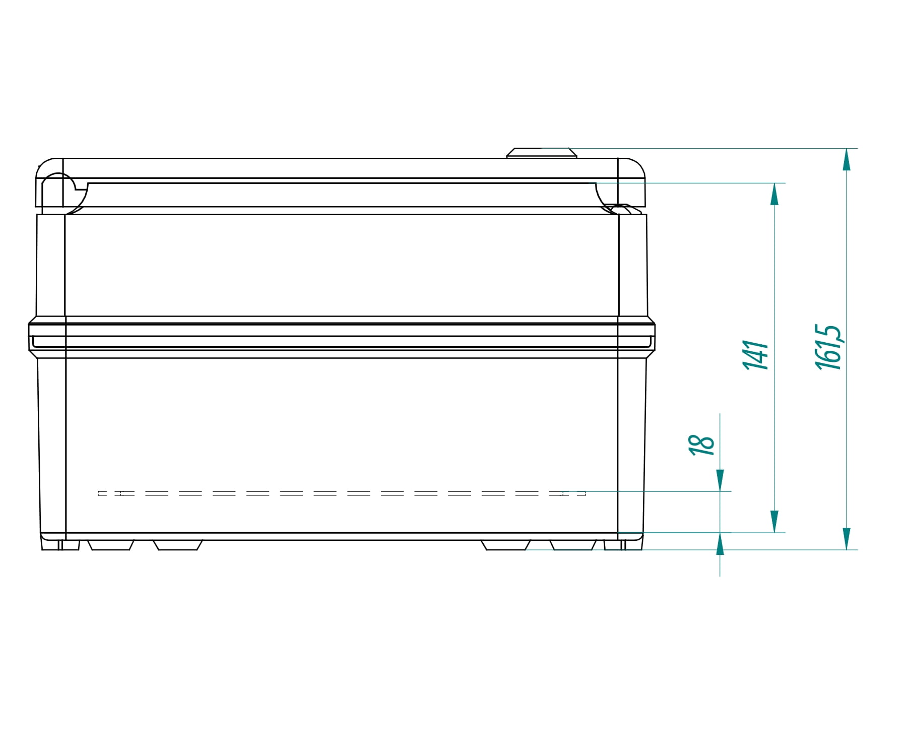 OBUDOWA HERMETYCZNA INDUSTRIAL/252X352X142/SR2-TR/EPN 252x 352x 162mm Elektro-Plast Nasielsk-1790583