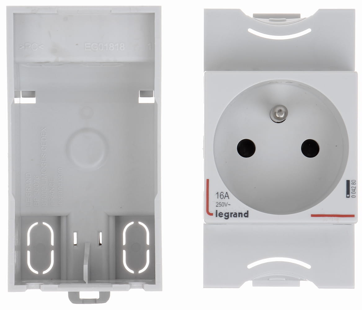 GNIAZDO POJEDYNCZE LE-004280 DIN TS-35 230V 16A LEGRAND-1344724