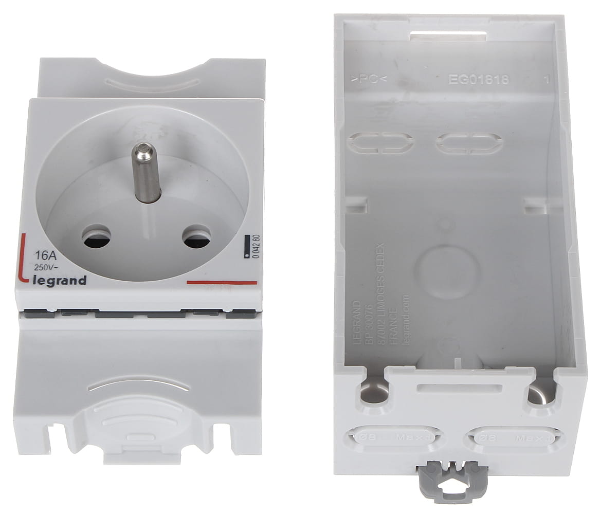 GNIAZDO POJEDYNCZE LE-004280 DIN TS-35 230V 16A LEGRAND-1344723