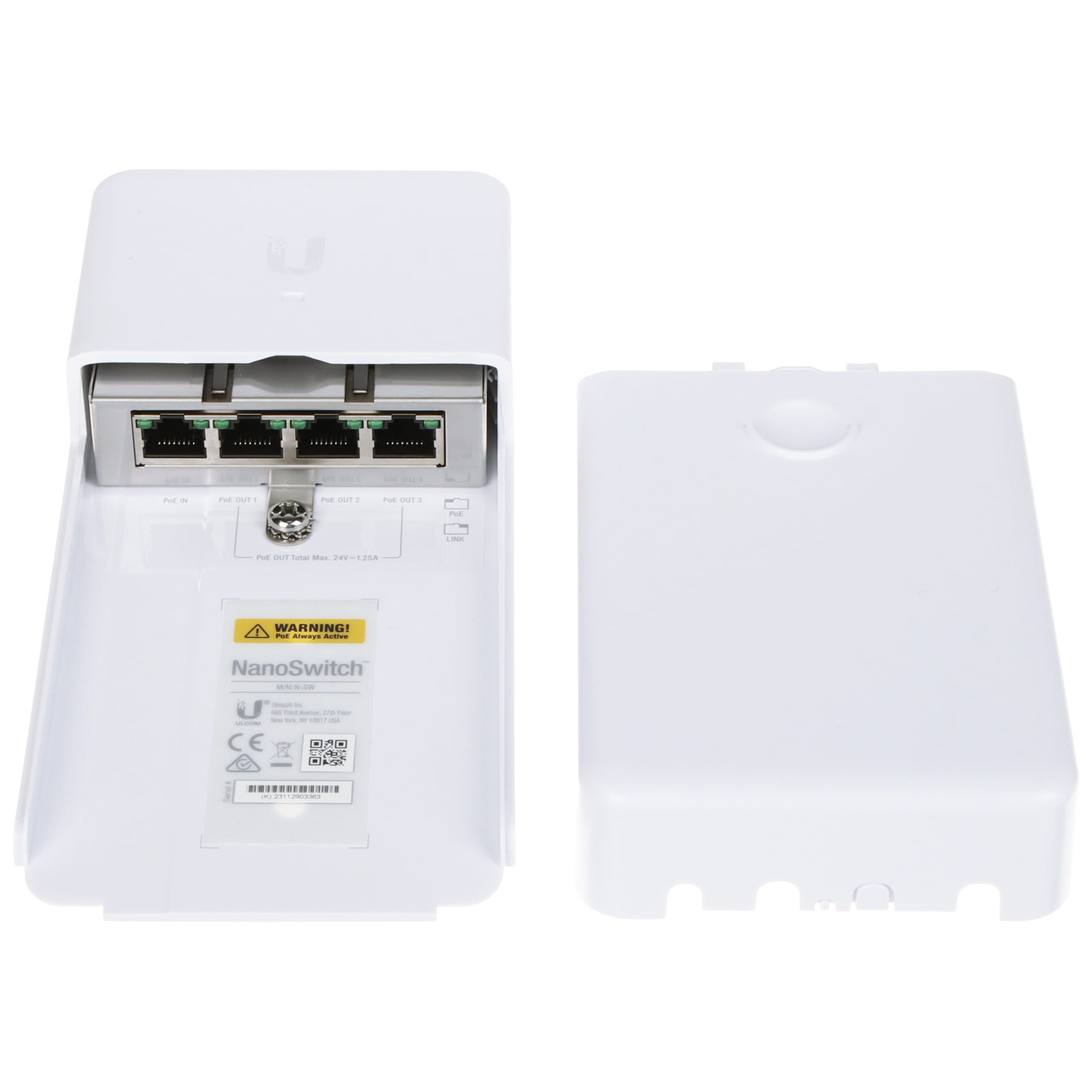 SWITCH POE NANOSWITCH 3-PORTOWY PassivePoe 24V UBIQUITI-1764719